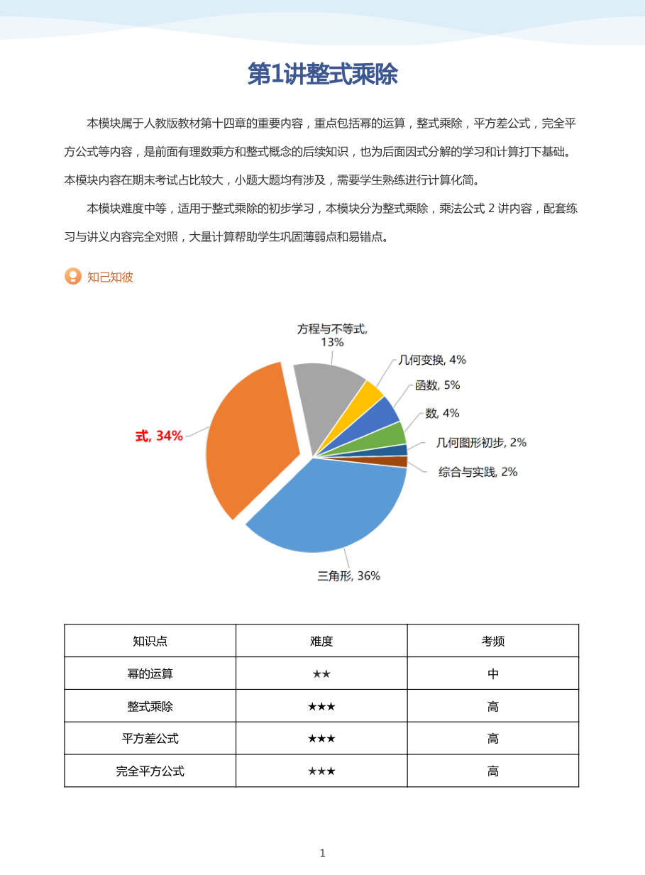 第1讲整式乘除(学生版).pdf 第 1 页